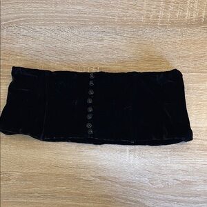 Black Garment Tank Top with Soft Texture